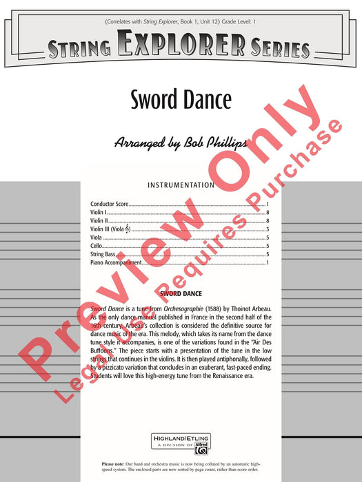 Sword Dance 舞曲 總譜 | 小雅音樂 Hsiaoya Music