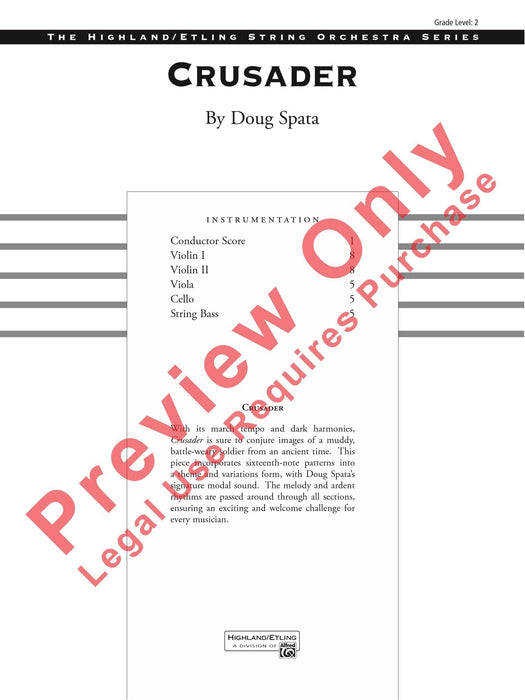 Crusader 總譜 | 小雅音樂 Hsiaoya Music
