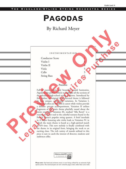 Pagodas 總譜 | 小雅音樂 Hsiaoya Music