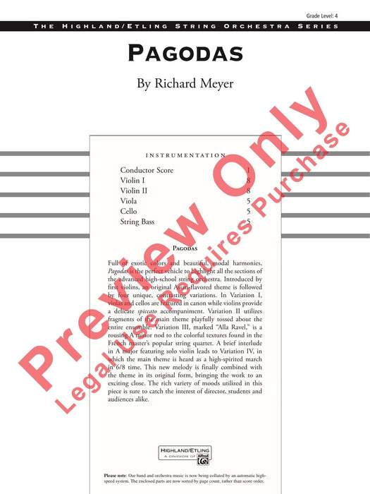 Pagodas 總譜 | 小雅音樂 Hsiaoya Music