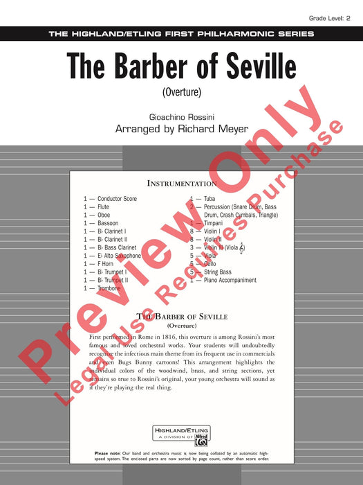 The Barber of Seville (Overture) 羅西尼 塞維亞的理髮師序曲 | 小雅音樂 Hsiaoya Music