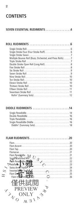 Drum Rudiment Dictionary A Complete Reference Guide Containing the Percussive Arts Society's 40 International Drum Rudiments 鼓 | 小雅音樂 Hsiaoya Music