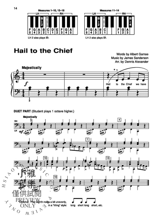 Alfred's Basic Piano Library: Patriotic Solo Book 1B 鋼琴 三重奏 獨奏 | 小雅音樂 Hsiaoya Music