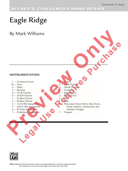 Eagle Ridge 總譜 | 小雅音樂 Hsiaoya Music