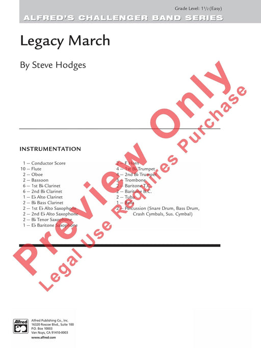 Legacy March 進行曲 總譜 | 小雅音樂 Hsiaoya Music