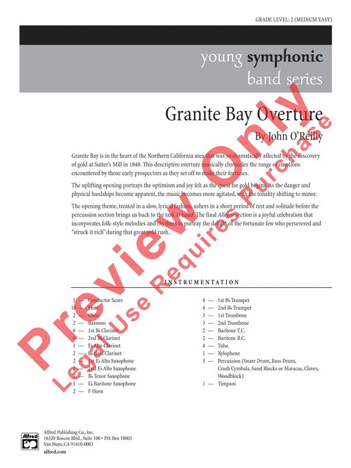 Granite Bay Overture 序曲 總譜 | 小雅音樂 Hsiaoya Music