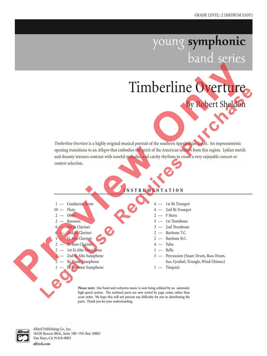 Timberline Overture 序曲 總譜 | 小雅音樂 Hsiaoya Music