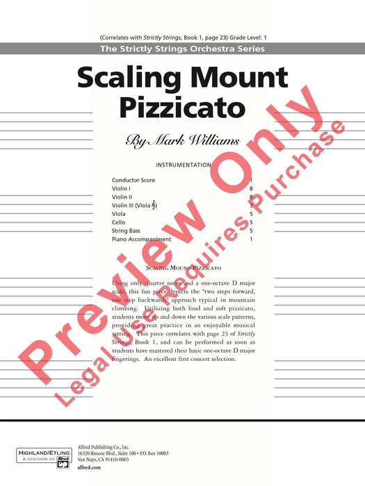 Scaling Mount Pizzicato 撥奏 總譜 | 小雅音樂 Hsiaoya Music