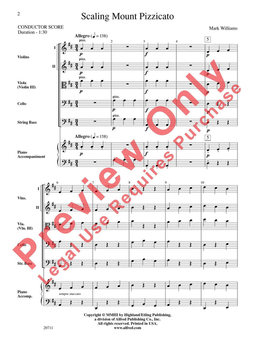 Scaling Mount Pizzicato 撥奏 總譜 | 小雅音樂 Hsiaoya Music