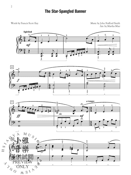 A Star-Spangled Celebration 6 Patriotic Songs Arranged for the Intermediate Pianist 三重奏 | 小雅音樂 Hsiaoya Music