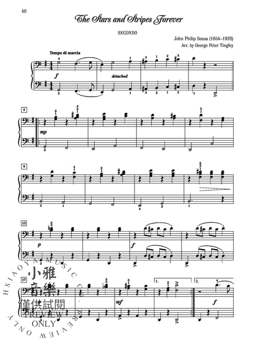 Classics for Piano Duet, Book 2 8 Duet Arrangements of Student Favorites for Intermediate to Late Intermediate Pianists 四手聯彈 二重奏 | 小雅音樂 Hsiaoya Music