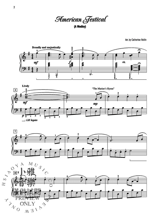 American Medleys & Variations Favorite American Songs Arranged in 5 Sets of Variations and 1 Medley for Intermediate Pianists 組合曲 詠唱調 組合曲 | 小雅音樂 Hsiaoya Music