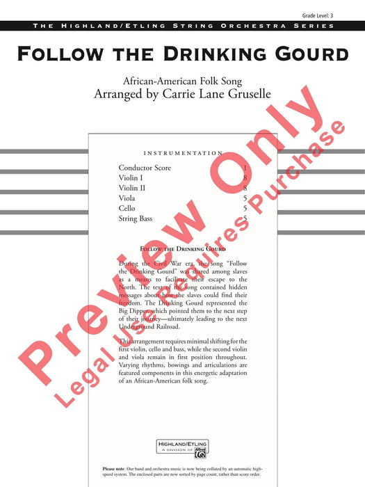 Follow the Drinking Gourd 總譜 | 小雅音樂 Hsiaoya Music