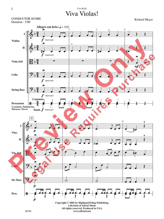 Viva Violas! 中提琴 總譜 | 小雅音樂 Hsiaoya Music