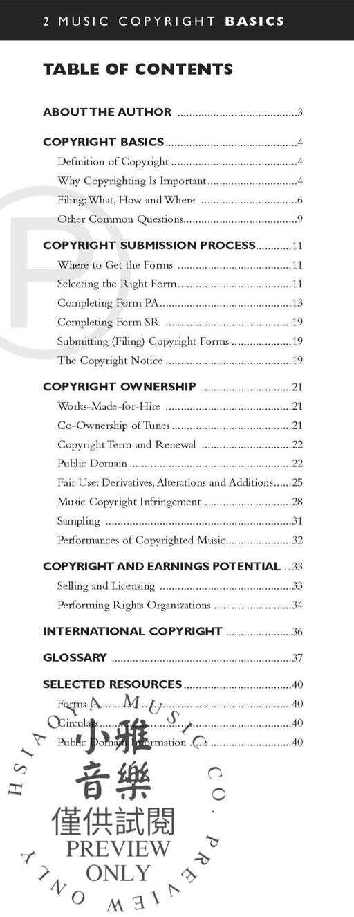 Music Copyright Basics | 小雅音樂 Hsiaoya Music