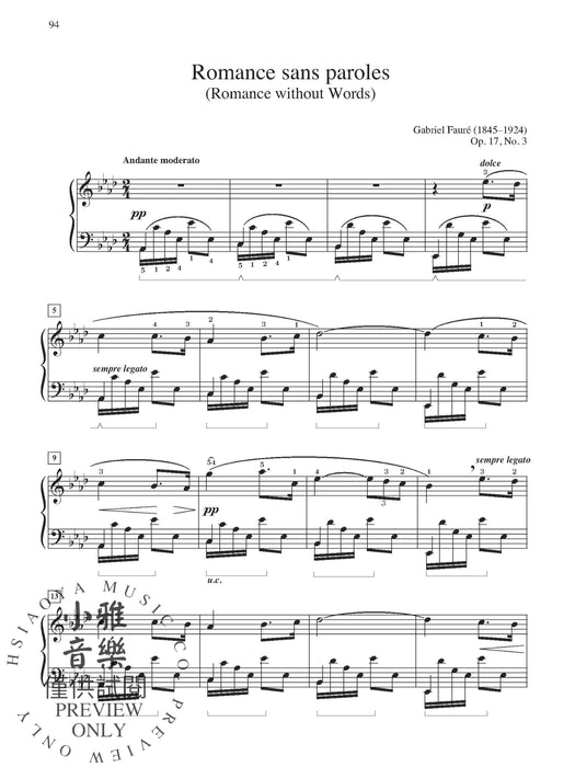 Anthology of Romantic Piano Music Intermediate to Early Advanced Works by 36 Composers 鋼琴 | 小雅音樂 Hsiaoya Music