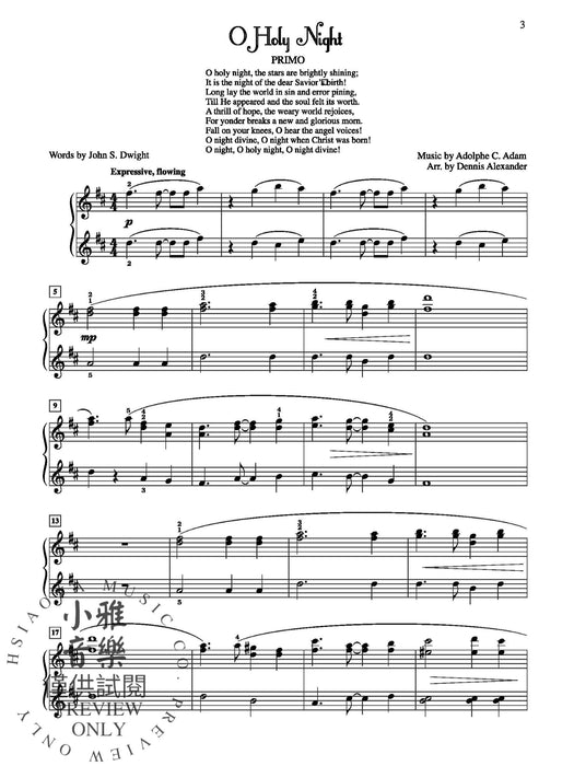 The Magic of Christmas, Book 3 6 Piano Duets Celebrating the Music of the Season 鋼琴 二重奏 | 小雅音樂 Hsiaoya Music