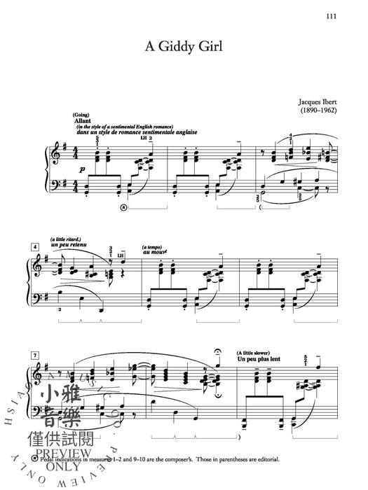 Anthology of 20th Century Piano Music Intermediate to Early Advanced Works by 37 Composers 鋼琴 | 小雅音樂 Hsiaoya Music