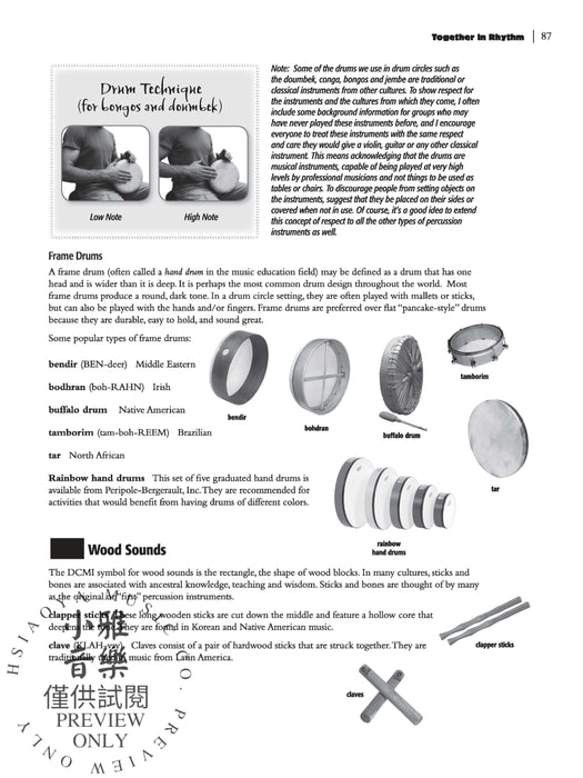 Together in Rhythm A Facilitator's Guide to Drum Circle Music 節奏 鼓 | 小雅音樂 Hsiaoya Music