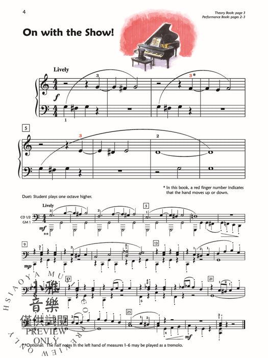 Premier Piano Course, Lesson 2A 鋼琴 | 小雅音樂 Hsiaoya Music