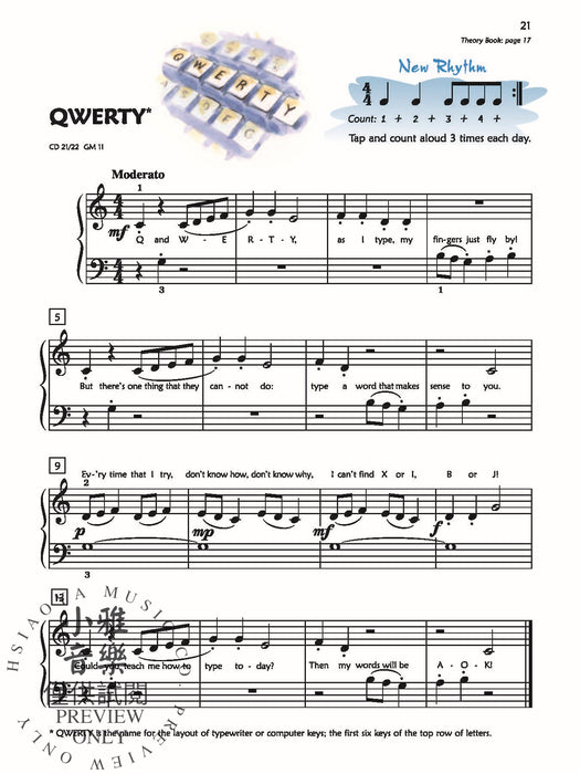 Premier Piano Course, Lesson 2A 鋼琴 | 小雅音樂 Hsiaoya Music