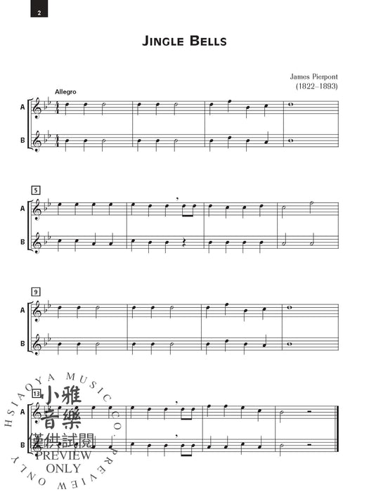 Accent on Christmas & Holiday Ensemble Duets and Trios for Flexible Instrumentation Correlated with Accent on Achievement, Book 1 二重奏 三重奏 配器法 | 小雅音樂 Hsiaoya Music