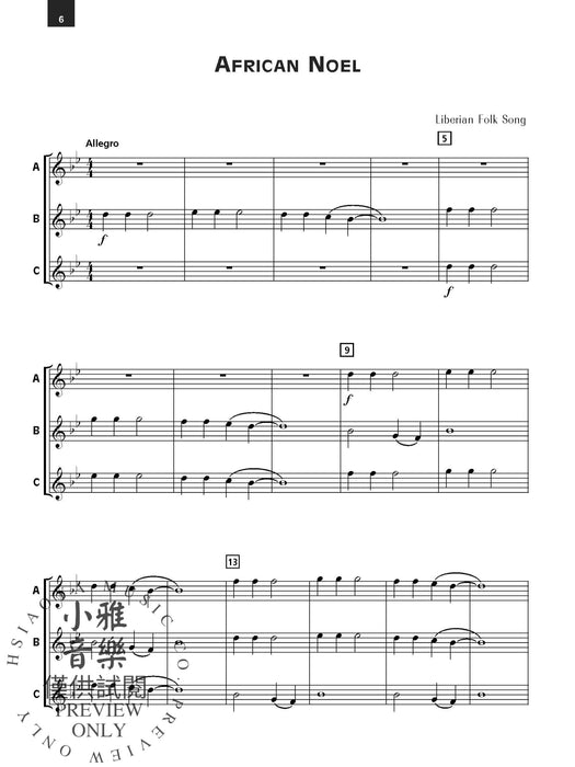 Accent on Christmas & Holiday Ensembles Duets and Trios for Flexible Instrumentation Correlated with Accent on Achievement, Book 1 二重奏 三重奏 配器法 | 小雅音樂 Hsiaoya Music
