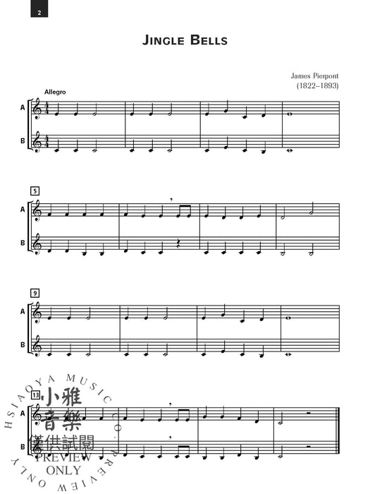Accent on Christmas & Holiday Ensembles Duets and Trios for Flexible Instrumentation Correlated with Accent on Achievement, Book 1 二重奏 三重奏 配器法 | 小雅音樂 Hsiaoya Music