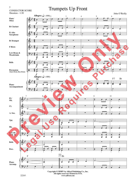 Trumpets Up Front Trumpet Section Feature 小號樂節 總譜 | 小雅音樂 Hsiaoya Music