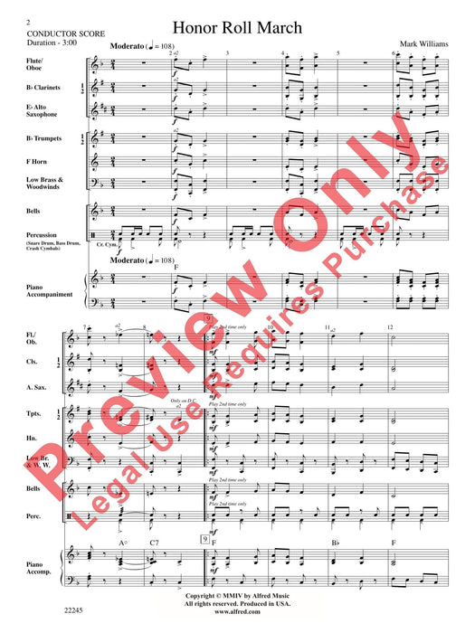 Honor Roll March 進行曲 總譜 | 小雅音樂 Hsiaoya Music
