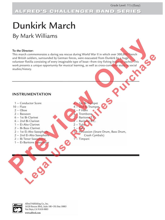 Dunkirk March 進行曲 總譜 | 小雅音樂 Hsiaoya Music