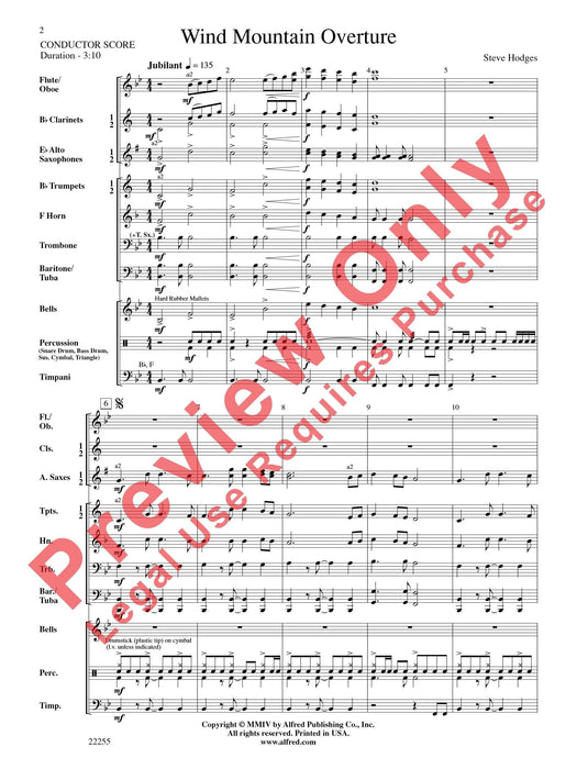 Wind Mountain Overture 管樂 序曲 總譜 | 小雅音樂 Hsiaoya Music