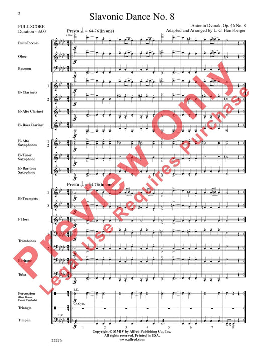 Slavonic Dance No. 8 德弗札克 舞曲 總譜 | 小雅音樂 Hsiaoya Music