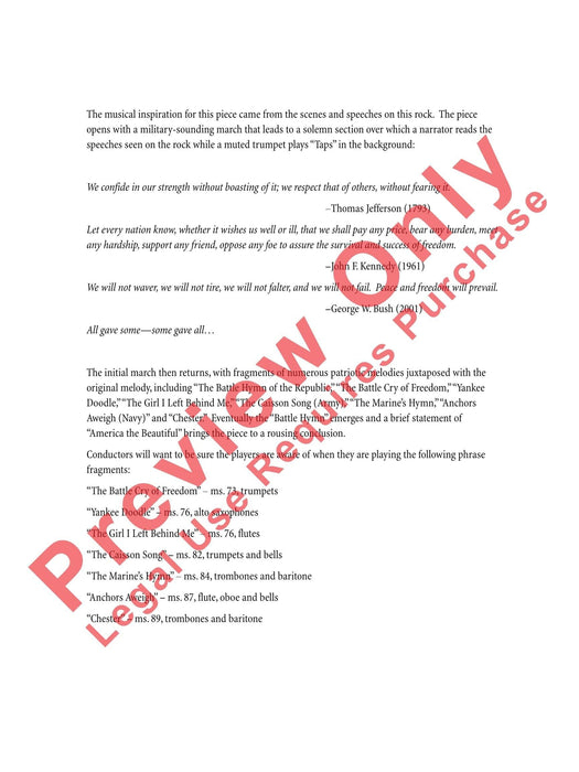 The Message on the Rock 總譜 | 小雅音樂 Hsiaoya Music