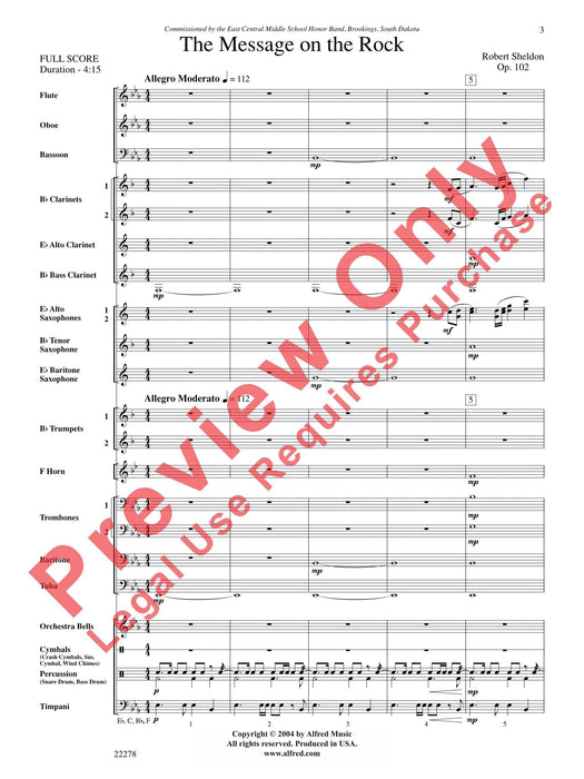 The Message on the Rock 總譜 | 小雅音樂 Hsiaoya Music