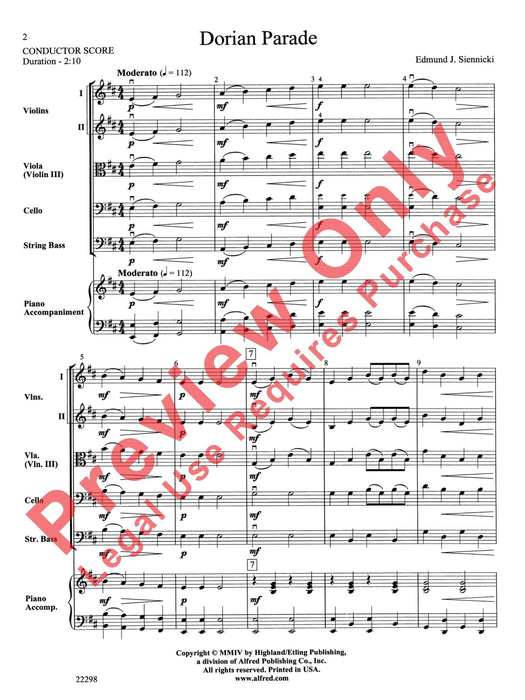 Dorian Parade 遊行 總譜 | 小雅音樂 Hsiaoya Music