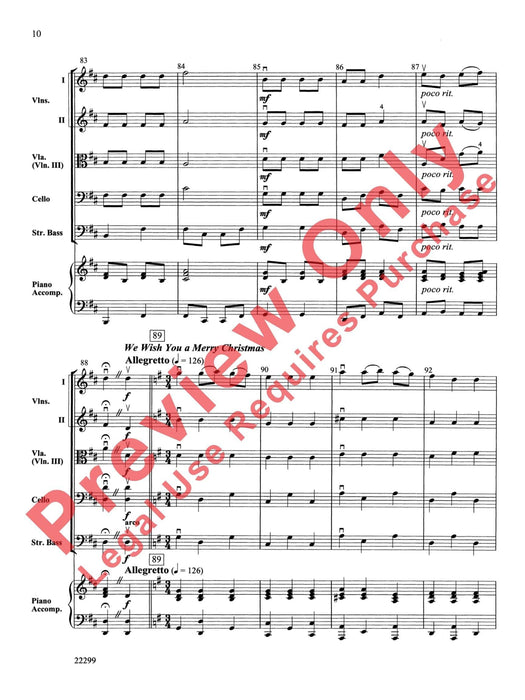 String a Song of Christmas 弦樂 總譜 | 小雅音樂 Hsiaoya Music