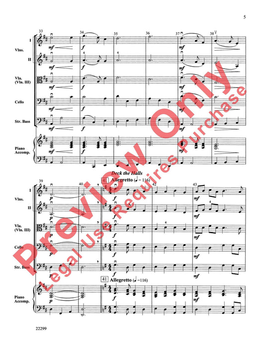 String a Song of Christmas 弦樂 總譜 | 小雅音樂 Hsiaoya Music