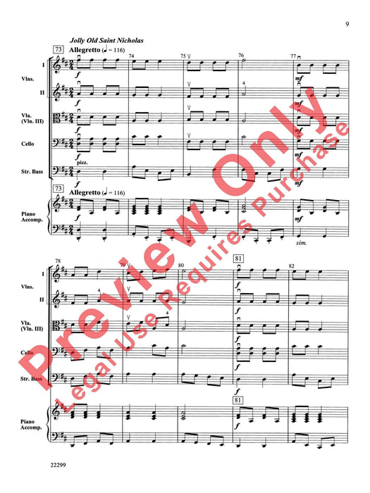 String a Song of Christmas 弦樂 總譜 | 小雅音樂 Hsiaoya Music