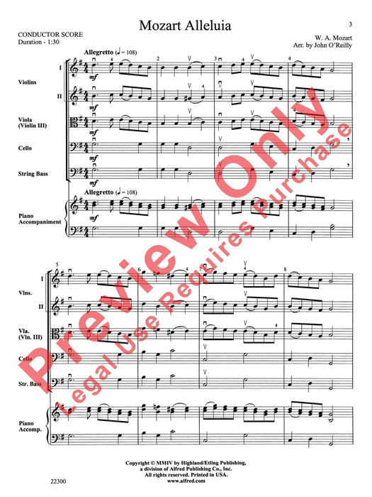 Mozart Alleluia 莫札特 總譜 | 小雅音樂 Hsiaoya Music