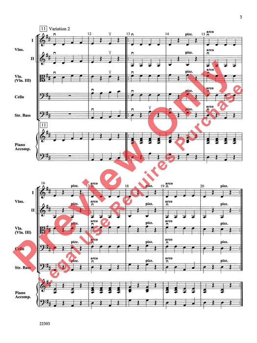 Cabbage Countdown (Variations on Bile Them Cabbage Down) 詠唱調 總譜 | 小雅音樂 Hsiaoya Music