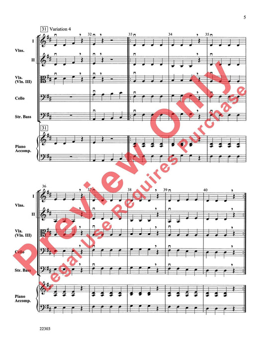 Cabbage Countdown (Variations on Bile Them Cabbage Down) 詠唱調 總譜 | 小雅音樂 Hsiaoya Music