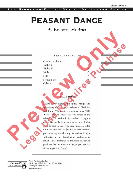 Peasant Dance 舞曲 總譜 | 小雅音樂 Hsiaoya Music