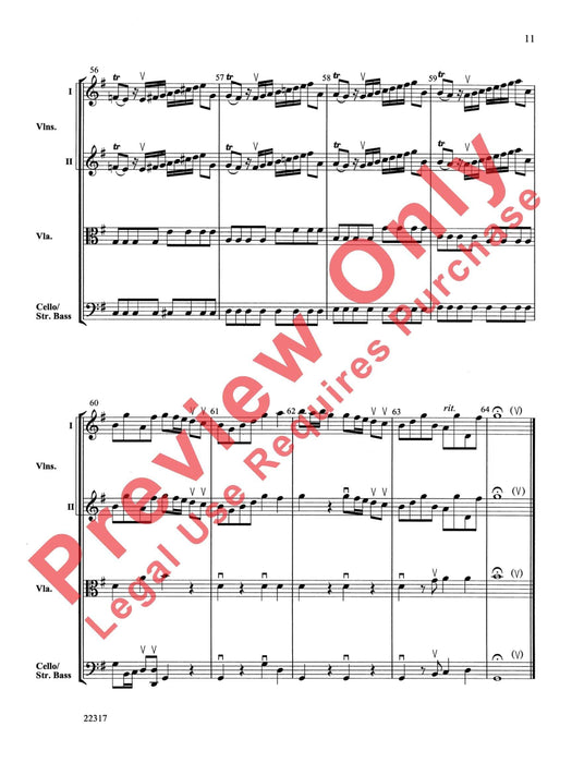 Concerto in G Major (First Movement) 韋瓦第 協奏曲 樂章 總譜 | 小雅音樂 Hsiaoya Music