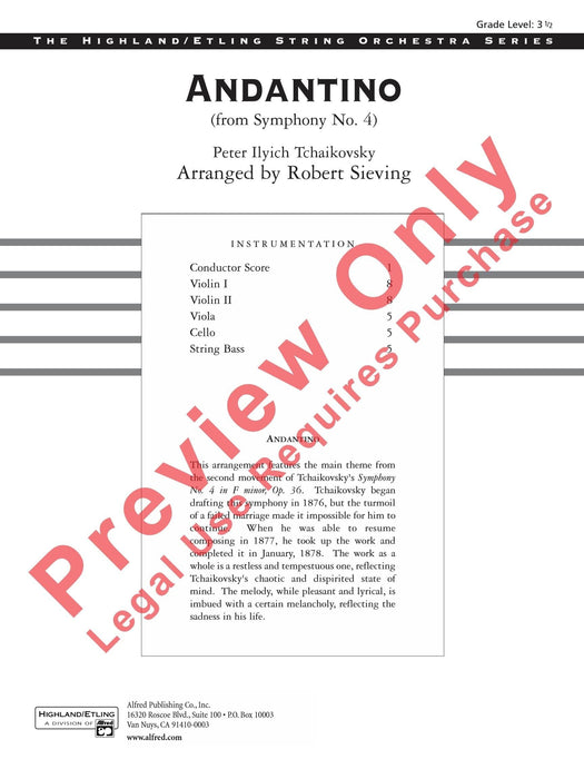 Andantino (from Symphony No. 4) 柴科夫斯基,彼得 交響曲 | 小雅音樂 Hsiaoya Music