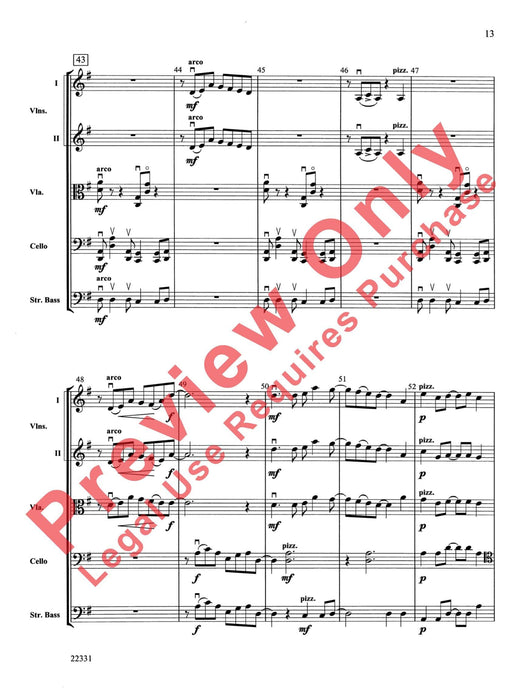 B-Suite for Strings I. Be-Boppin' Bourée, II. Bittersweet Berceuse, III. Brazilian Bagatelle 組曲 弦樂 搖籃曲 音樂小品 總譜 | 小雅音樂 Hsiaoya Music