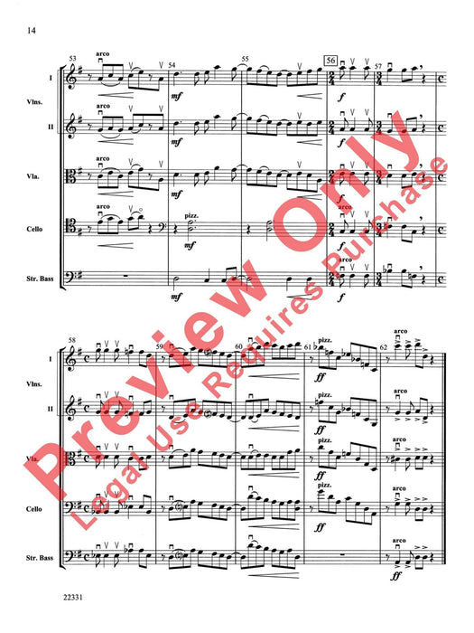 B-Suite for Strings I. Be-Boppin' Bourée, II. Bittersweet Berceuse, III. Brazilian Bagatelle 組曲 弦樂 搖籃曲 音樂小品 總譜 | 小雅音樂 Hsiaoya Music