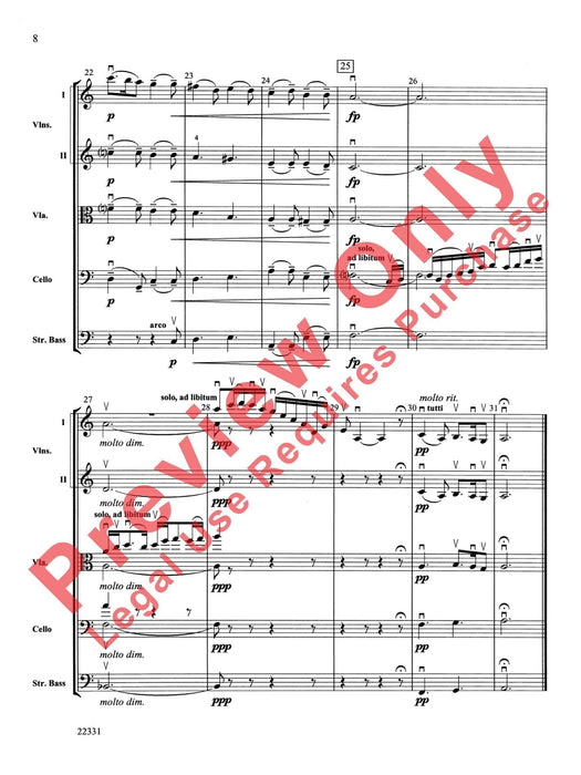 B-Suite for Strings I. Be-Boppin' Bourée, II. Bittersweet Berceuse, III. Brazilian Bagatelle 組曲 弦樂 搖籃曲 音樂小品 總譜 | 小雅音樂 Hsiaoya Music