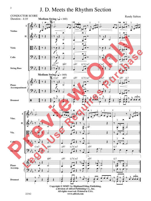 J. D. Meets the Rhythm Section 節奏樂節 總譜 | 小雅音樂 Hsiaoya Music