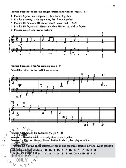 Daily Warm-Ups, Set 1 Major Five-Finger Patterns & Chords | 小雅音樂 Hsiaoya Music